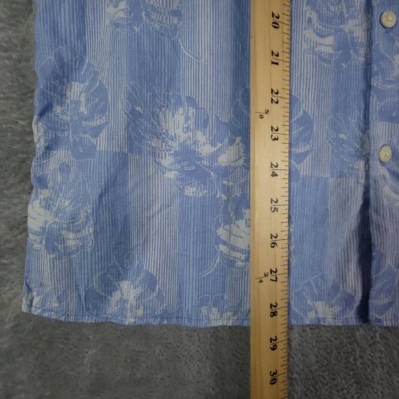 Selected Homme Mens Judd Shirt Button Up Blue Shadow Floral Short‎ Sleeve M New - Picture 4 of 8